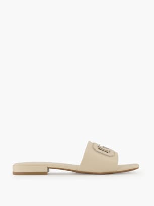 GUESS Flache Pantolette Creme