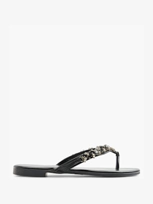 Graceland Sandal med tå-split schwarz