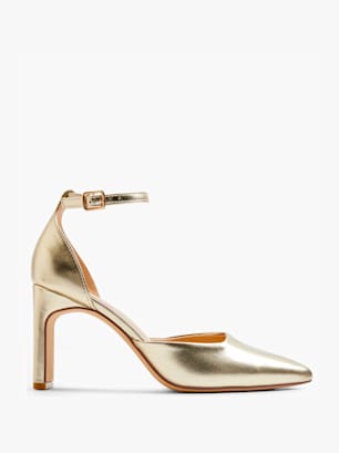 Claudia Ghizzani Pantofi cu cataramă auriu