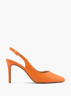 Claudia Ghizzani Pantofi cu toc orange