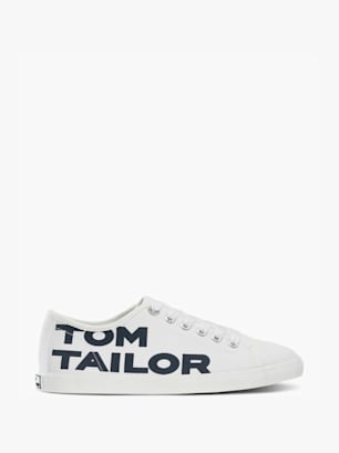 TOM TAILOR Sneaker Hvid