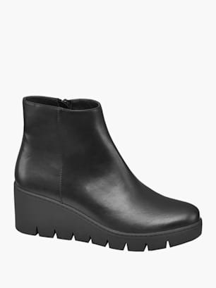 CHATTAWAK Stivaletti Donna Con Zip Posteriore - Nero, Taglia 39 EU, Suola Interna In Pelle, Look Casual E Comodo