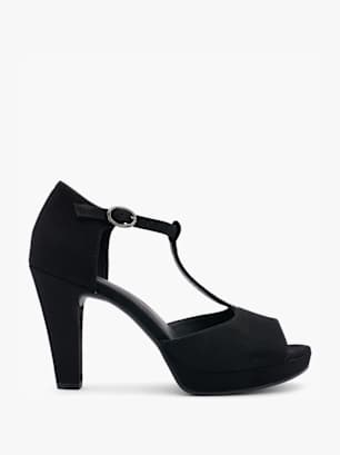 Graceland Peeptoes Schwarz