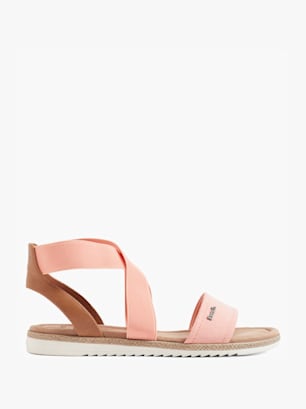 Heavenly Feet Saltwater Sandali Donna Arancione Con Fibbia Regolabile - Tacco Piatto 3.5cm, Leggeri