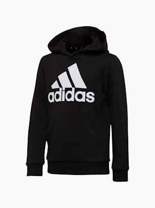 adidas Hanorac cu glugă Negru