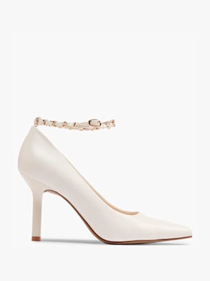 Catwalk Pump med spänne Cream