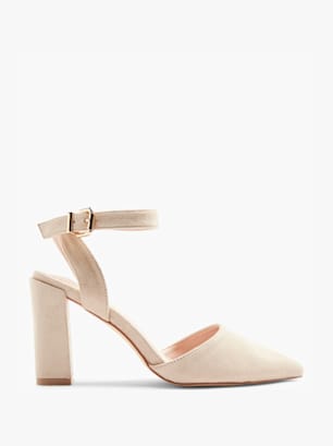 Catwalk Pump med spänne Beige