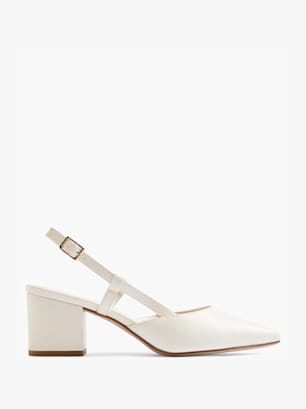 Graceland Slingback salonarji Umazano bela