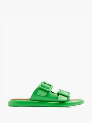 Catwalk Slip in sandal grøn