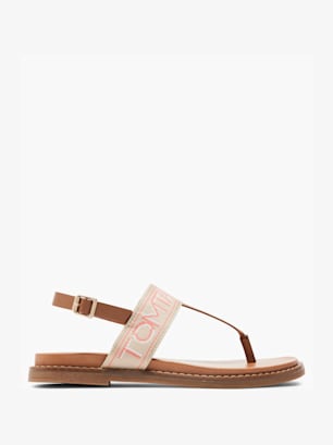 TOM TAILOR Sandal med tårem Rosa