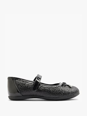 Lappade Mixte Enfant Coussinets Caoutchouc 220g Ballerines Noires - Chaussons Gymnastique Cuir