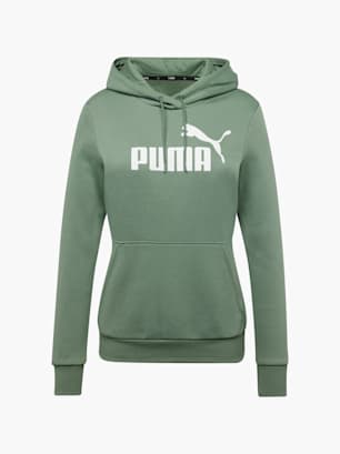 PUMA Džemperis su gobtuvu Žalia