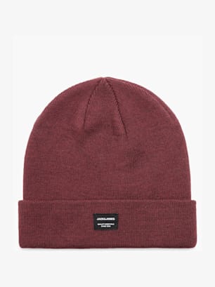 JACK & JONES Bonnet tricoté Bordeaux