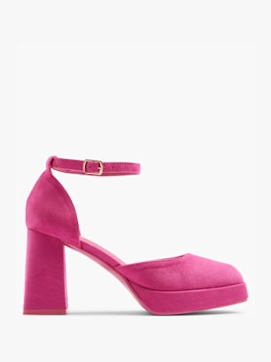 Claudia Ghizzani Pump med spänne Fuchsia