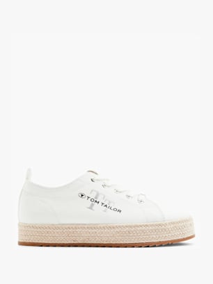 TOM TAILOR Pantofi low cut Alb