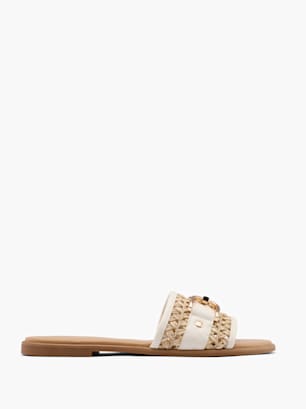 Catwalk Flache Pantolette Beige