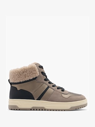TOM TAILOR Hoher Sneaker Braun