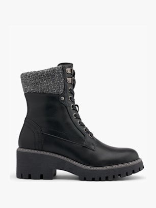 Graceland Schnürstiefelette Schwarz
