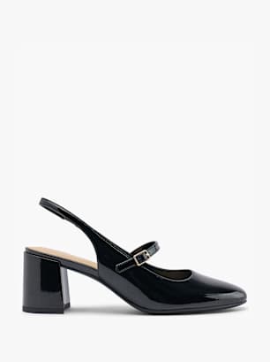 Graceland Slingback salonarji Črna