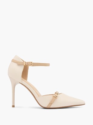 Catwalk Spangenpumps Creme