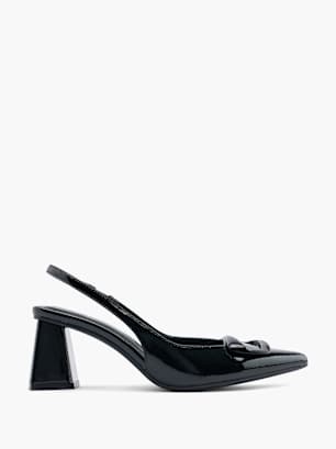Catwalk Slingback salonarji Črna