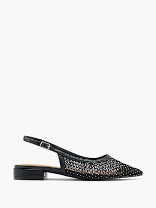 Catwalk Slingpumps Schwarz