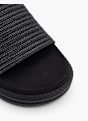 Catwalk Flache Pantolette Schwarz 13058 2