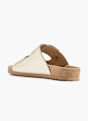 Graceland Flache Pantolette Gold 13054 3