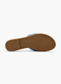 Graceland Flache Pantolette Blau 16042 4