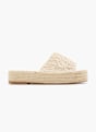 Graceland Flache Pantolette Creme 15928 1