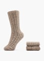 Cosy Nature Chaussettes Taupe 48428 1