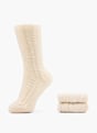 Cosy Nature Chaussettes Blanc cassé 48429 1