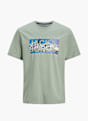 JACK & JONES Maglietta Verde 83190 1