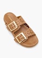 Catwalk Flache Pantolette Cognac 82398 2