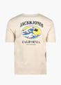 JACK & JONES T-Shirt Beige 81910 2
