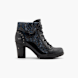 Mustang Schnürstiefelette Schwarz 80937 1
