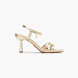 Buffalo Högklackad sandal Guld 124250 1