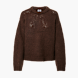 PIECES Strickpullover Braun 146178 1