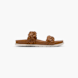 CAFE MODA Flache Pantolette Braun 165237 1