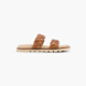 CAFE MODA Flache Pantolette Beige 165242 1