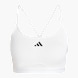 adidas Aeroreact Training 3-Streifen Sport-BH Weiß 132500 1