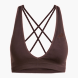 adidas Workout Essentials Knit Light Support BH Braun 157366 1