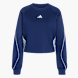adidas Stadium 3-Streifen Sweatshirt mit Rundhalsausschnitt Blau 168794 1