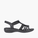 Rieker Damen Riemchensandalen Schwarz 137220 1