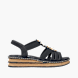 Rieker Damen Keilsandaletten Schwarz 137275 1