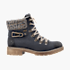 Rieker Damen Schnürstiefel Blau 136691 1
