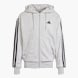adidas Essentials 3-Streifen French Terry Kapuzenjacke Grau 132452 1