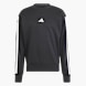 adidas Essentials 3-Streifen French Terry Sweatshirt Schwarz 142642 1