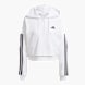 adidas Essentials 3-Streifen French Terry Quarter-Zip Hoodie Weiß 142269 1