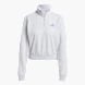 adidas Essentials Color Pop French Terry Crop Quarter-Zip Originals Jacke Grau 132676 1